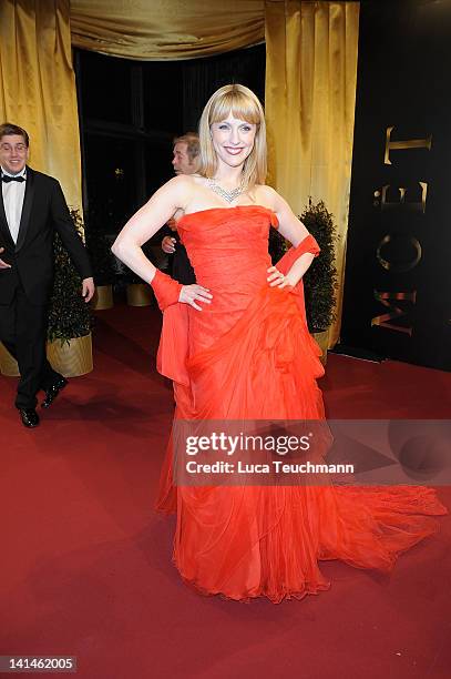 Natalie Alison attends the 3nd Orange Filmball Vienna at the Vienna Townhall on March 16, 2012 in Vienna, Austria.