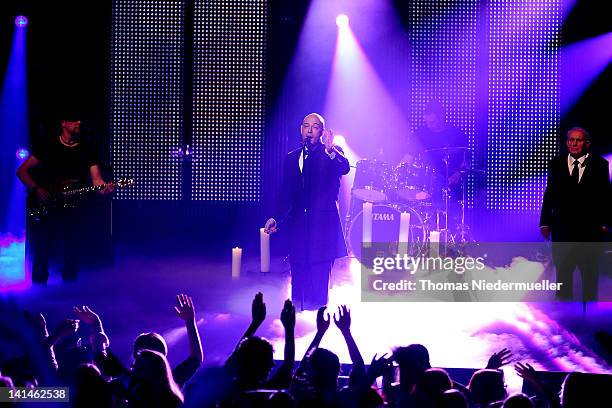 Der Graf of Unheilig performs at 'The Dome 61' at the Rhein-Main-Theater on March 16, 2012 in Wiesbaden, Germany.
