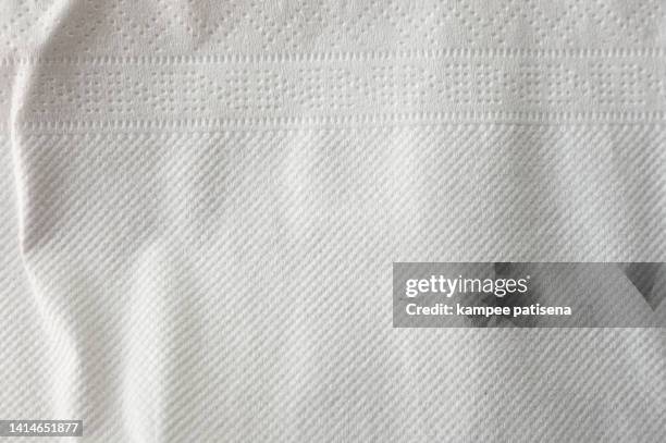 white kitchen paper towel texture background - serviette stock pictures, royalty-free photos & images