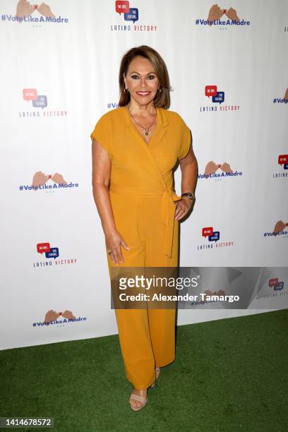 Maria Elena Salinas attends as Latina celebrities and influencers join forces to encourage Latinas to take action on climate change and Vote Like A...