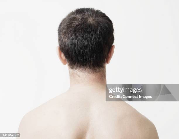 head and shoulders of man, rear view - back of heads stock pictures, royalty-free photos & images