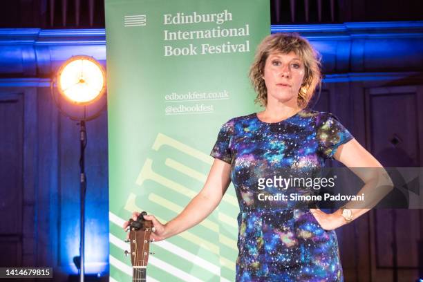 Canadian-American singer-songwriter Martha Wainwright attends the Edinburgh International Book Festival at Edinburgh College of Art on August 13,...