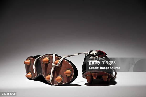 baseball shoes - studded footwear stock pictures, royalty-free photos & images