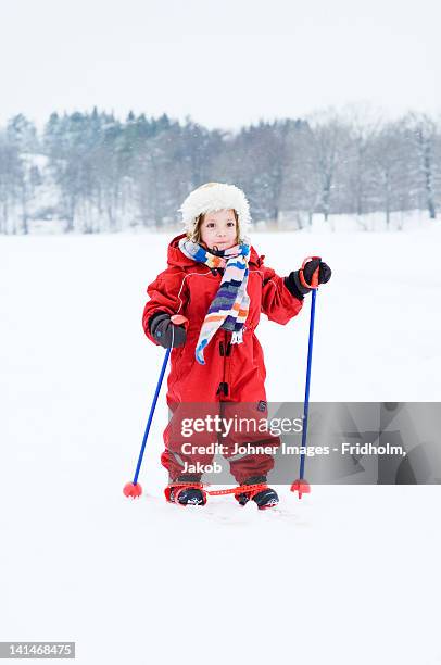 girl skiing - nacka sweden stock pictures, royalty-free photos & images