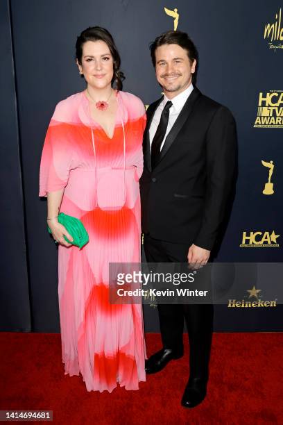 Melanie Lynskey and Jason Ritter attend The 2nd Annual HCA TV Awards: Broadcast & Cable at The Beverly Hilton on August 13, 2022 in Beverly Hills,...
