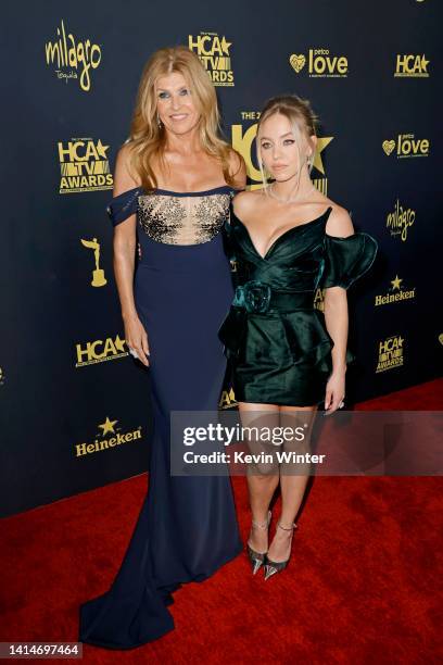 Connie Britton and Sydney Sweeney attend The 2nd Annual HCA TV Awards: Broadcast & Cable at The Beverly Hilton on August 13, 2022 in Beverly Hills,...