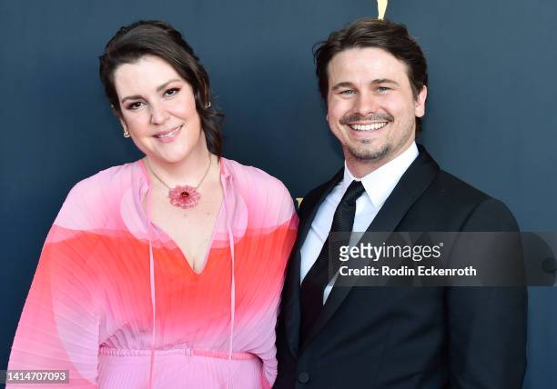 Melanie Lynskey and Jason Ritter attend the 2nd Annual HCA TV Awards - Broadcast & Cable at The Beverly Hilton on August 13, 2022 in Beverly Hills,...