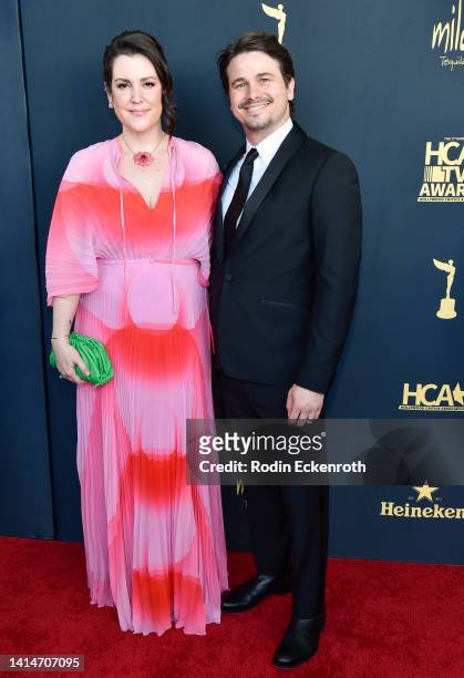 Melanie Lynskey and Jason Ritter attend the 2nd Annual HCA TV Awards - Broadcast & Cable at The Beverly Hilton on August 13, 2022 in Beverly Hills,...
