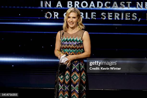 Rhea Seehorn accepts the award for Best Supporting Actress in a Broadcast Network or Cable Series, Drama onstage during The 2nd Annual HCA TV Awards:...