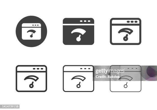 internet speed test icons - multi series - 交通量 幅插畫檔、美工圖案、卡通及圖標