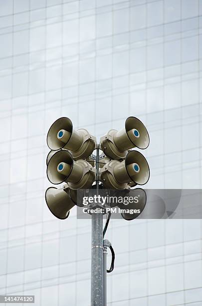 public address speakers - public address system stock pictures, royalty-free photos & images