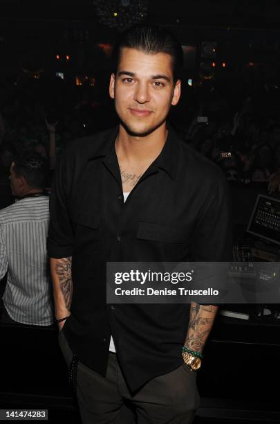 Rob Kardashian Celebrates his birthday at 1 Oak on March 16, 2012 in Las Vegas, Nevada.