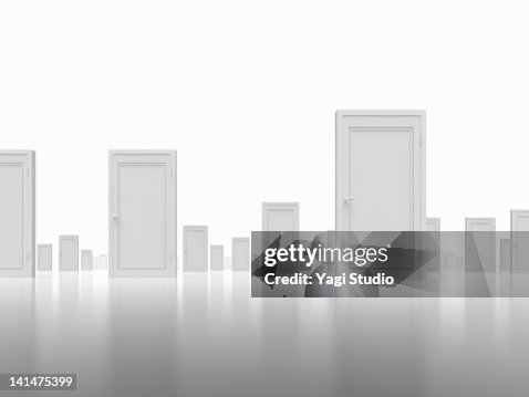Many doors,CG Many doors,CG