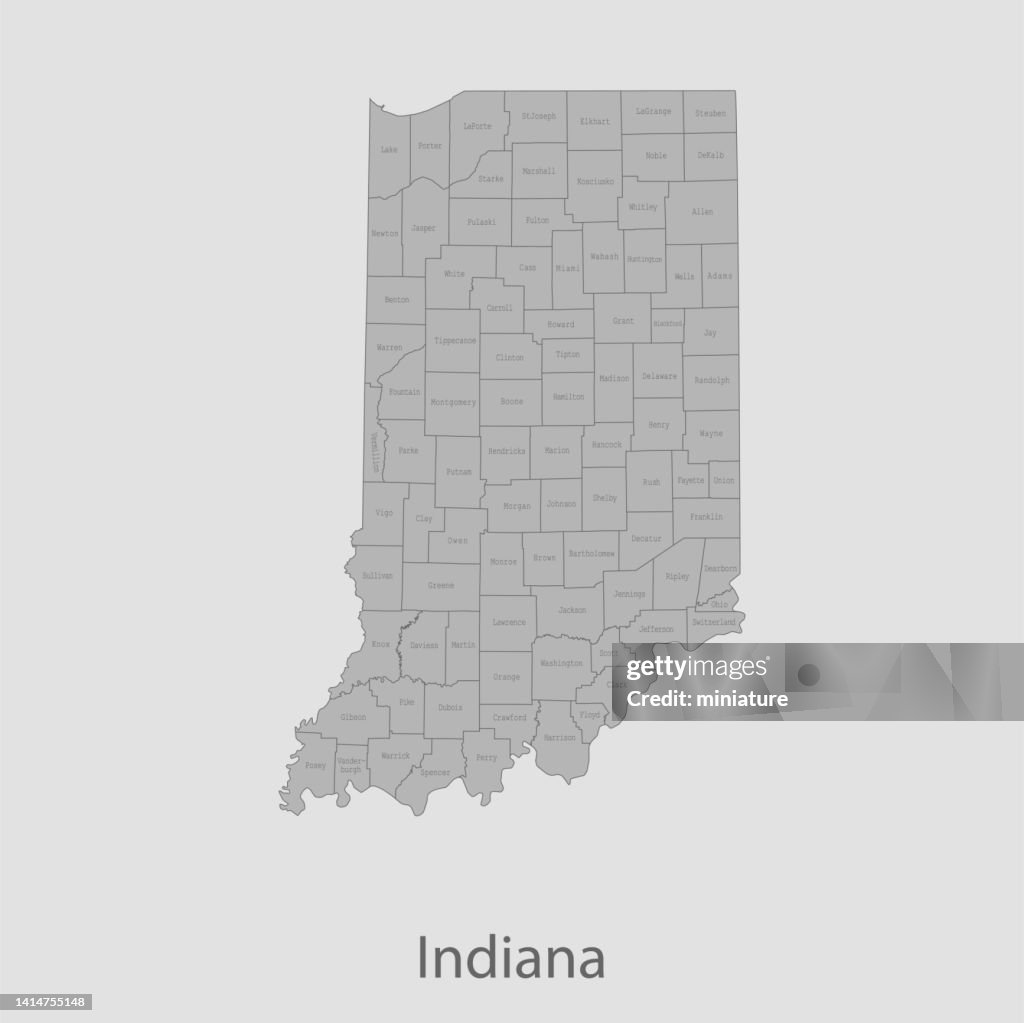 Indiana Map High-Res Vector Graphic - Getty Images
