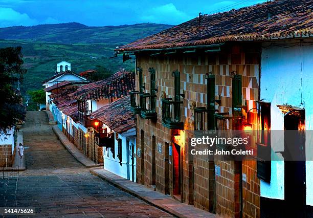 barichara, colombia - colombia street stock pictures, royalty-free photos & images