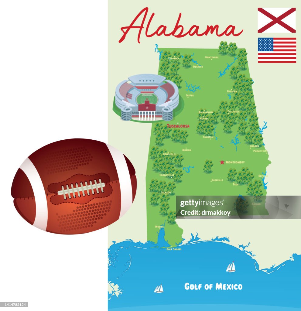 Bryant-Denny Stadium in Tuscaloosa