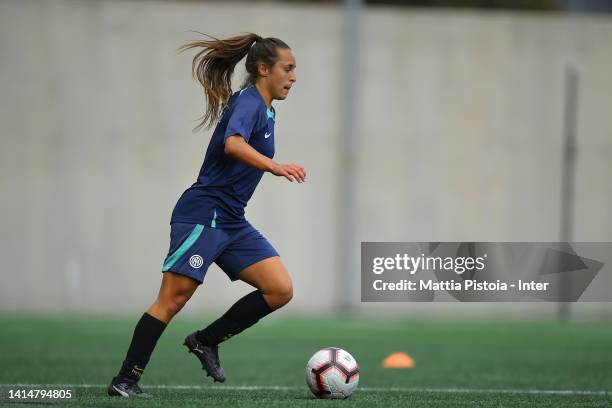 Angela Passeri of FC Internazionale Women trains during the FC Internazionale women training session at New Jersey Institute Of Technology on August...