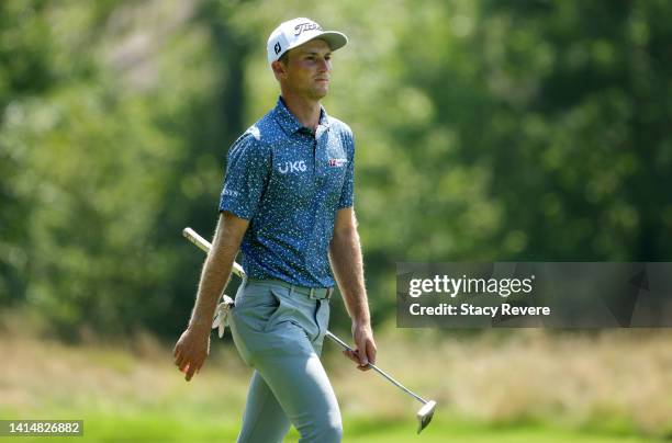 Will Zalatoris of the United States walks along the second hole during the final round of the FedEx St. Jude Championship at TPC Southwind on August...