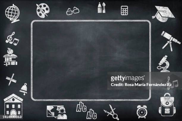 black rustic chalkboard background - slate pencil stockfoto's en -beelden