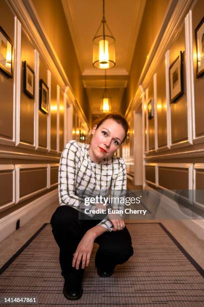 Director Marie Lidén from film "Electric Malady" sits for a portrait at "BREIFF Encounters" during the Edinburgh International Film Festival at the...