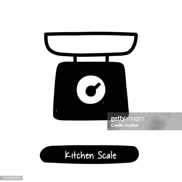 kitchen scale icon. trendy style vector illustration symbol - chef kitchen empty stock illustrations