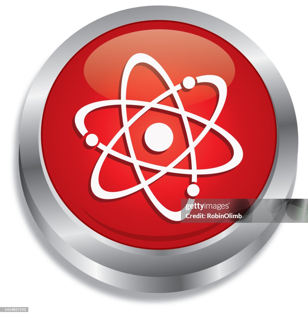 Atom Button Shiny Red Atom Push Button High-Res Vector Graphic - Getty Images