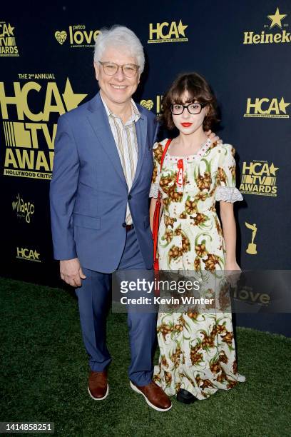 Dave Foley and Alina Foley attend The 2nd Annual HCA TV Awards: Streaming at The Beverly Hilton on August 14, 2022 in Beverly Hills, California.