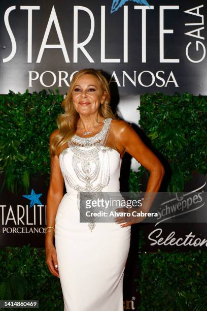 Ana Obregon attends the Starlite Porcelanosa Gala 2022 at La Cantera on August 14, 2022 in Marbella, Spain.