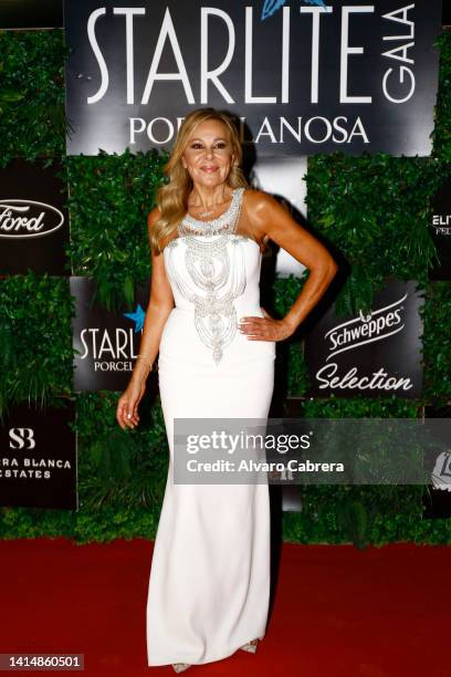 Ana Obregon attends the Starlite Porcelanosa Gala 2022 at La Cantera on August 14, 2022 in Marbella, Spain.