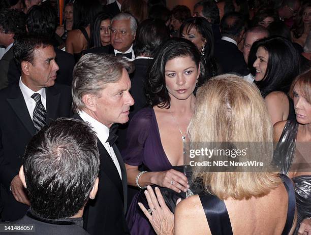 Elie Wiesel Foundation for Humanity to Honor Nicolas Sarkozy -- Pictured: Actors Catherine Zeta-Jones and Michael Douglas during the Elie Wiesel...