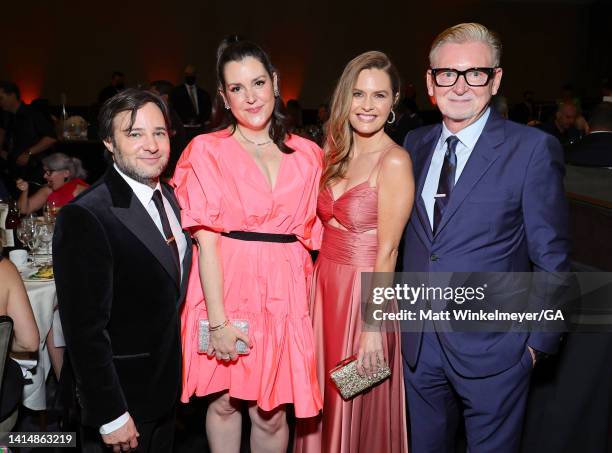 Danny Strong, Melanie Lynskey, Maggie Lawson, and Warren Littlefield attend The 2nd Annual HCA TV Awards: Streaming at The Beverly Hilton on August...