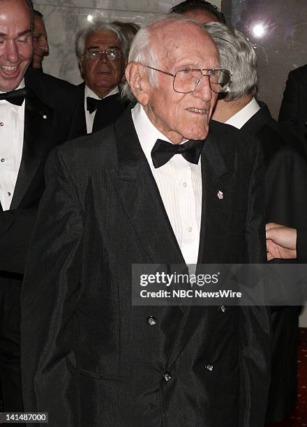 33rd Anniversary Conference and Awards Gala -- Pictured: Louis Zamperini, WWII Veteran and member of the1936 U.S. Olympic Team during the National...