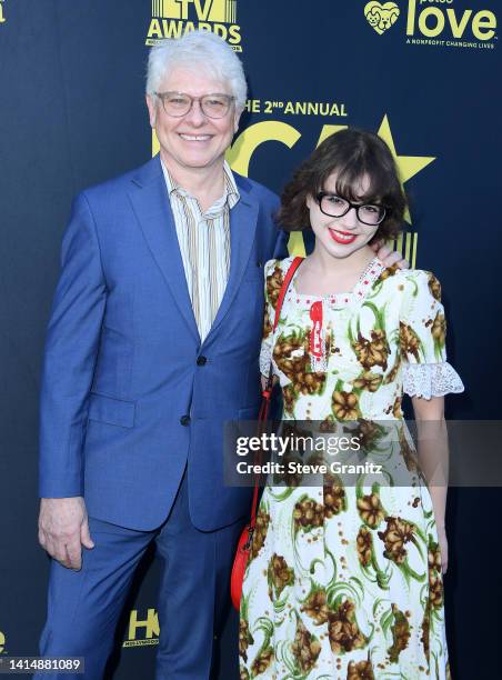 Dave Foley, Alina Foley arrives at The 2nd Annual HCA TV Awards: Streaming at The Beverly Hilton on August 14, 2022 in Beverly Hills, California.