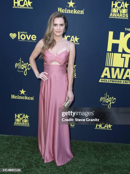 Maggie Lawson arrives at The 2nd Annual HCA TV Awards: Streaming at The Beverly Hilton on August 14, 2022 in Beverly Hills, California.