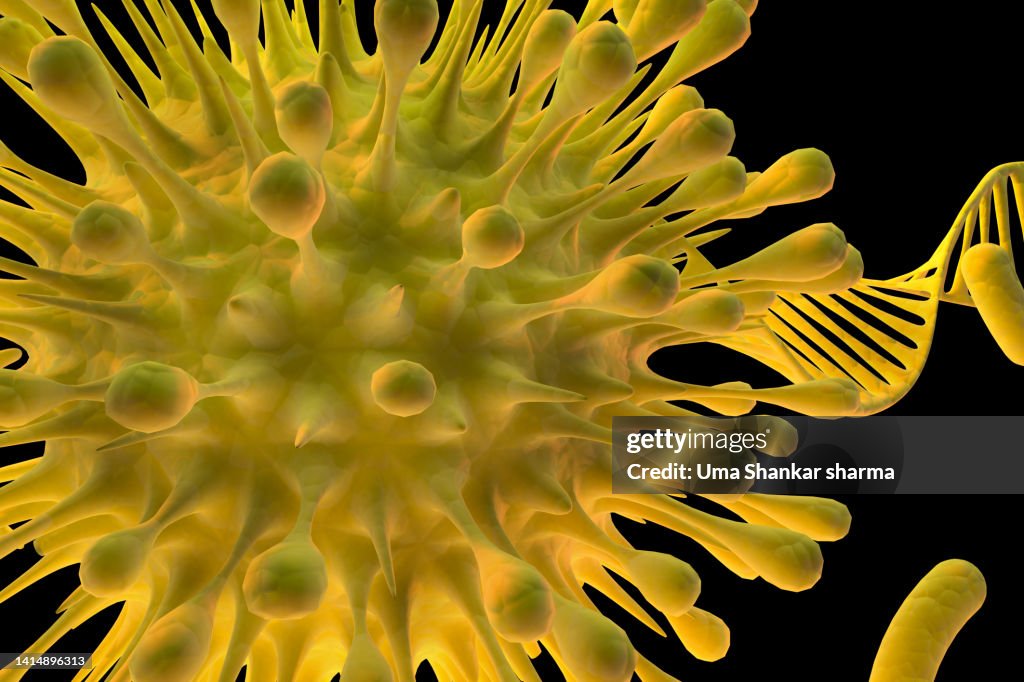 Closeup of Virus