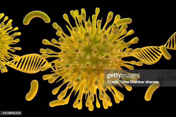 virus mutation - oncology abstract stock pictures, royalty-free photos & images