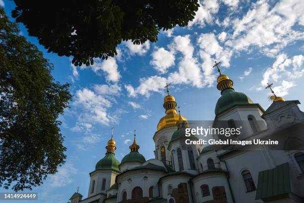 Saint Sophia Cathedral is seen on August 13, 2022 in Kyiv, Ukraine. Russia focuses its attack on the east and south of the country, but the threat of...