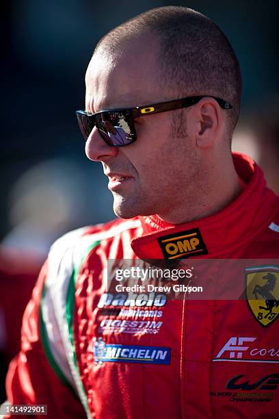 Gianmaria Bruni of Italy, driver of the AF Corse, Ferrari F458 Italia driven during the 2012 World Endurance Championship - 12 Hours Of Sebring at...