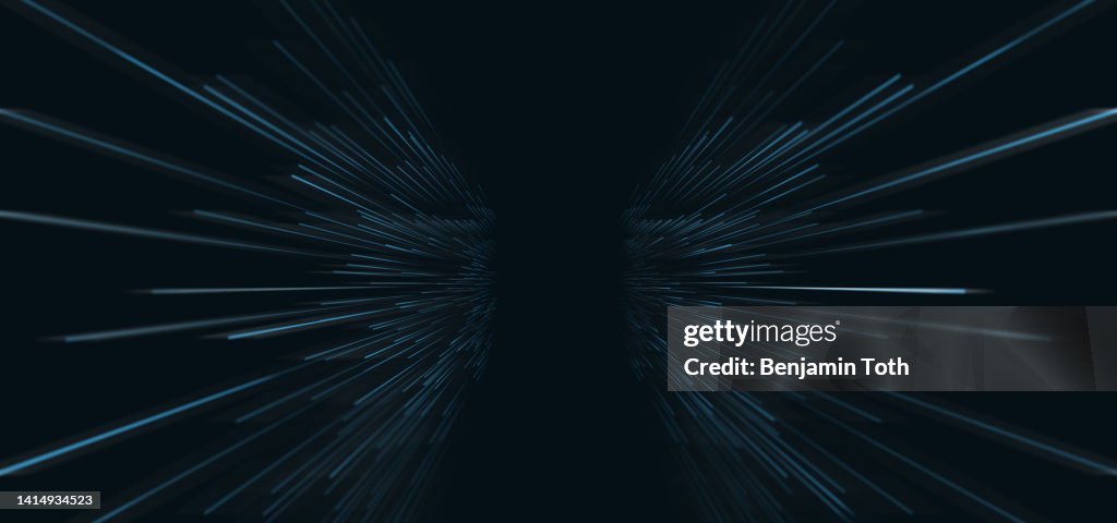 Abstract Geometric Centric Motion Pattern With Dynamic Lines Background ...