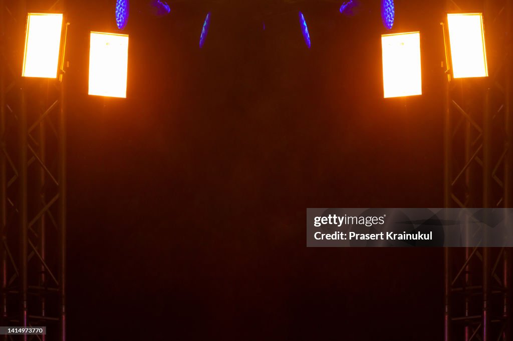 Lighting with smoke background.