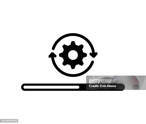 update flat icon - software update stock illustrations