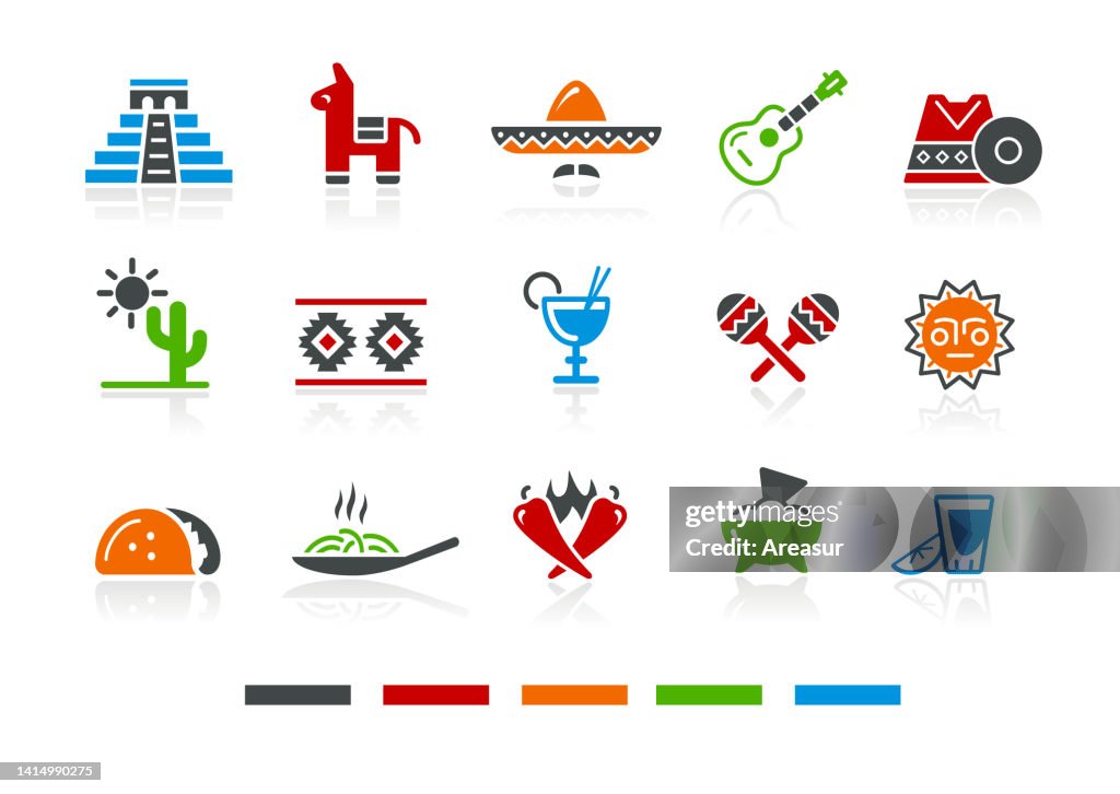 Mexican Culture Icons - Color Series