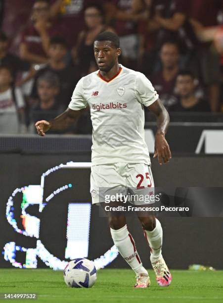 Georginio Wijnaldum of AS Roma during the Serie A match between Salernitana and AS Roma at Stadio Arechi on August 14, 2022 in Salerno, .
