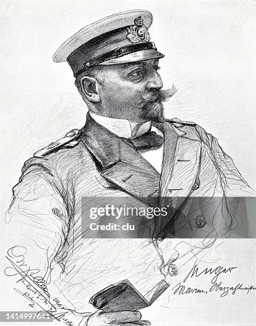 German Navy, commander holding a diary German Navy, commander holding a diary
