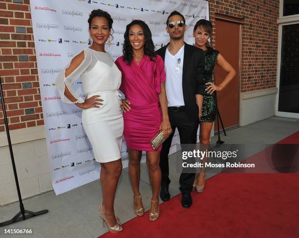 LisaRaye McCoy, Travis Winfrey and Charity Shea the Not Alone Foundation Second Biennial Diamond Awards at Morehouse College Ray Charles Performing...