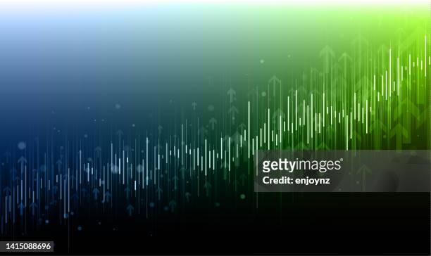 green stock market growth background illustration - recovery stock illustrations