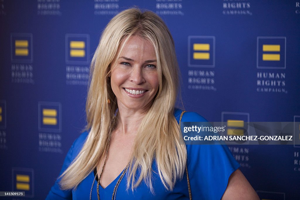Chelsea Handler arrives to the 2012 Huma