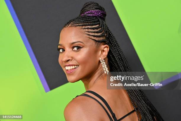 Renée Elise Goldsberry attends Marvel Studios "She-Hulk: Attorney At Law" Los Angeles Premiere at El Capitan Theatre on August 15, 2022 in Los...