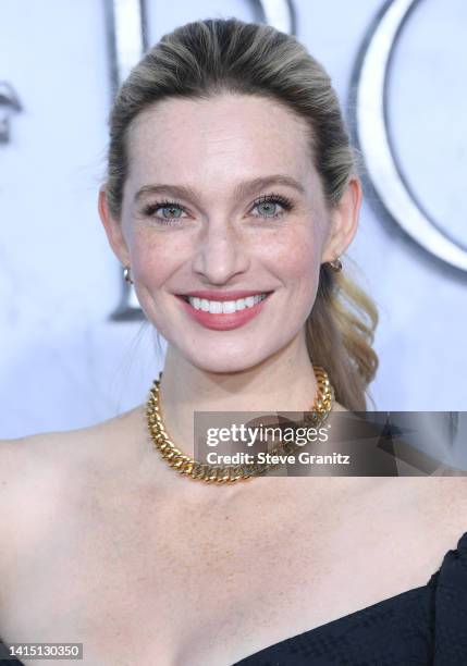 Allegra Edwards arrives at the Los Angeles Premiere Of Amazon Prime Video's "The Lord Of The Rings: The Rings Of Power" at The Culver Studios on...