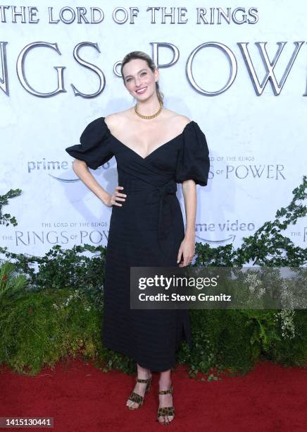 Allegra Edwards arrives at the Los Angeles Premiere Of Amazon Prime Video's "The Lord Of The Rings: The Rings Of Power" at The Culver Studios on...